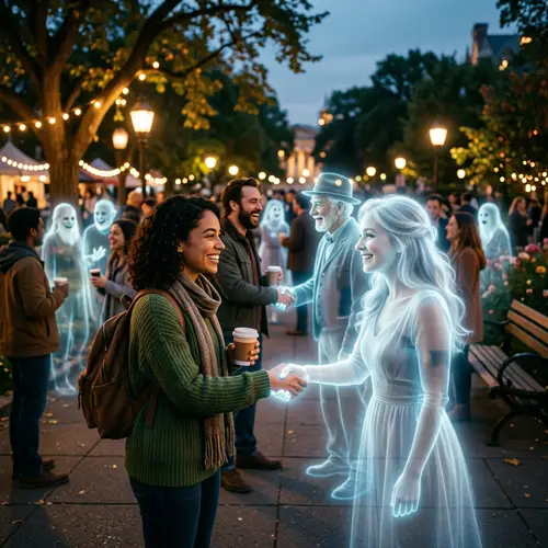 Shaking Hands: Humans and Ghosts Form Unlikely Friendships