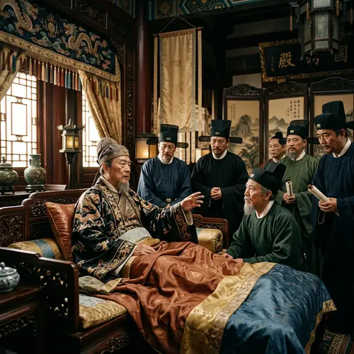 Asian King Portrait | Song Dynasty Royal Palace Scene