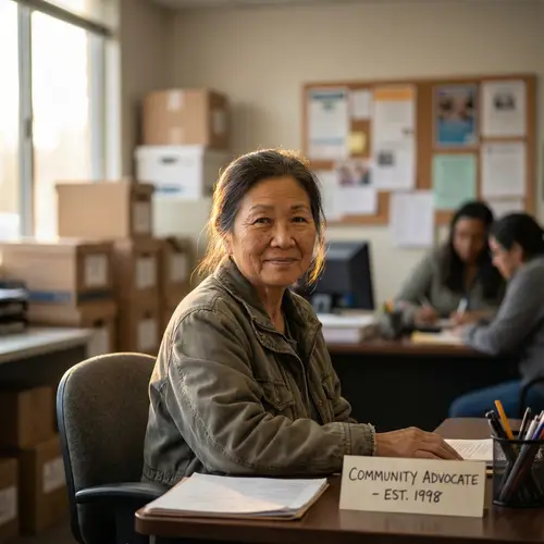 Portrait of Winner Against Evil: Asian Individual in 4K