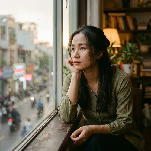 Vietnamese Woman Contemplating | Deep in Thought