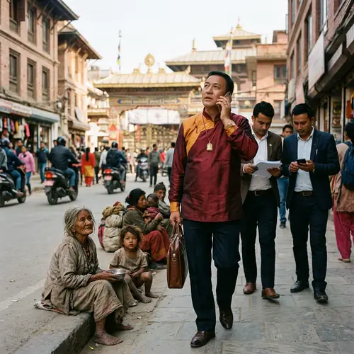 Buddhist Devotee Prioritizing Status over Compassion