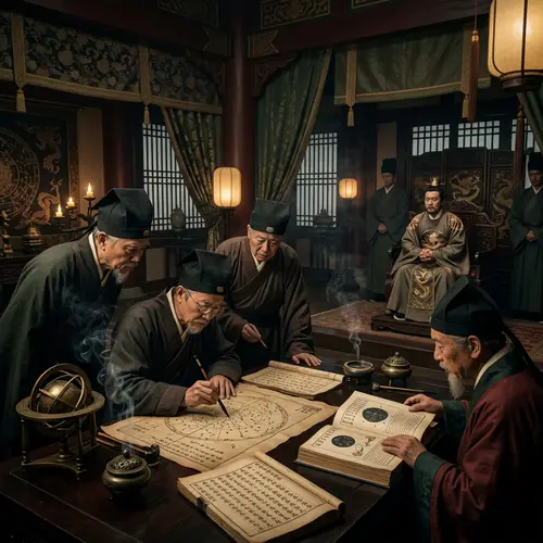 Ancient Chinese Royal Palace Ritual for King's Welfare