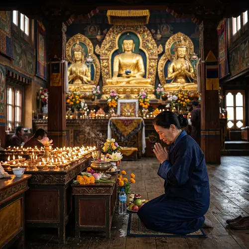 Visiting Temple: Paying Respects to Buddha & Bodhisattva Statues