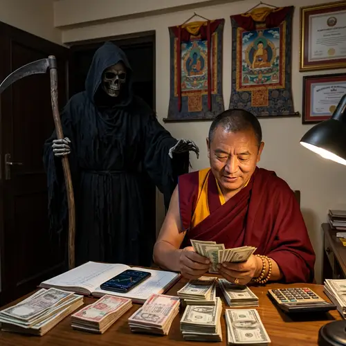 Buddhist Practitioner Pursuing Wealth and Status