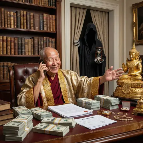 Buddhist Scholar Consumed by Wealth and Status | Unaware of Impending Death
