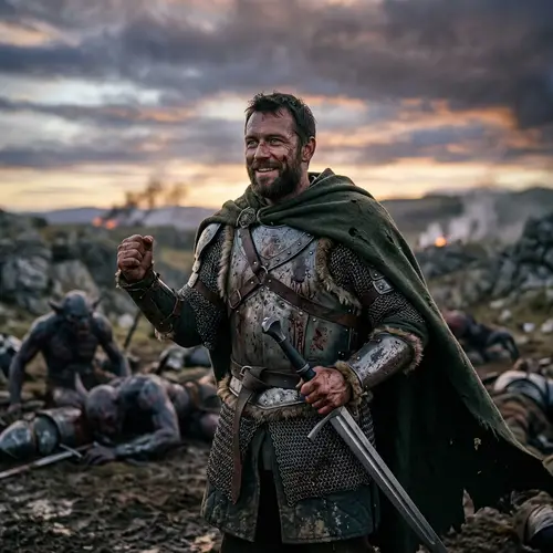 Victorious Warrior Portrait | 4k Professional Photograph