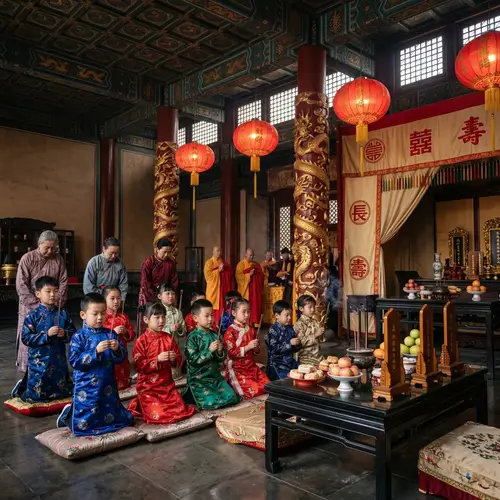 Ancient Chinese Imperial Palace Ritual for Spirits