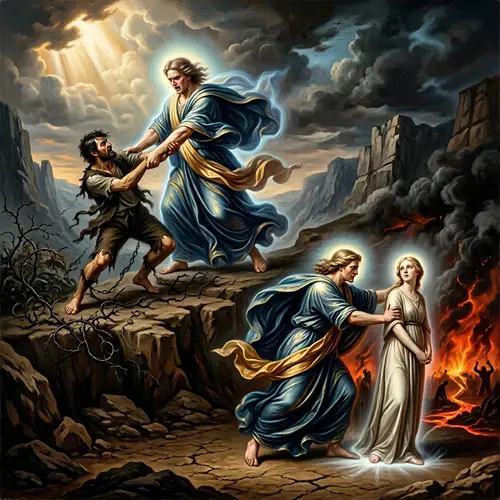Divine Struggle of Good and Evil: Classic Depiction