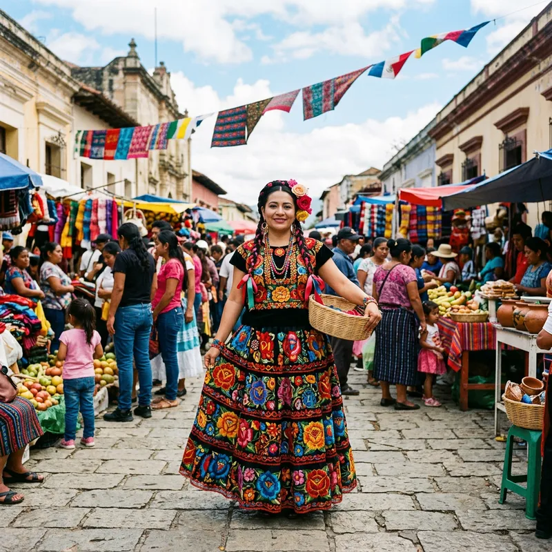 Latina Woman - Cultural Diversity in Traditional Attire Latina Woman - Cultural Diversity in Traditional Attire