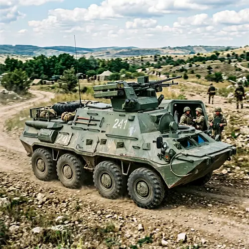 Unique Armored Personnel Carrier (APC) Design - BTR-82 & BTR-4 Elements