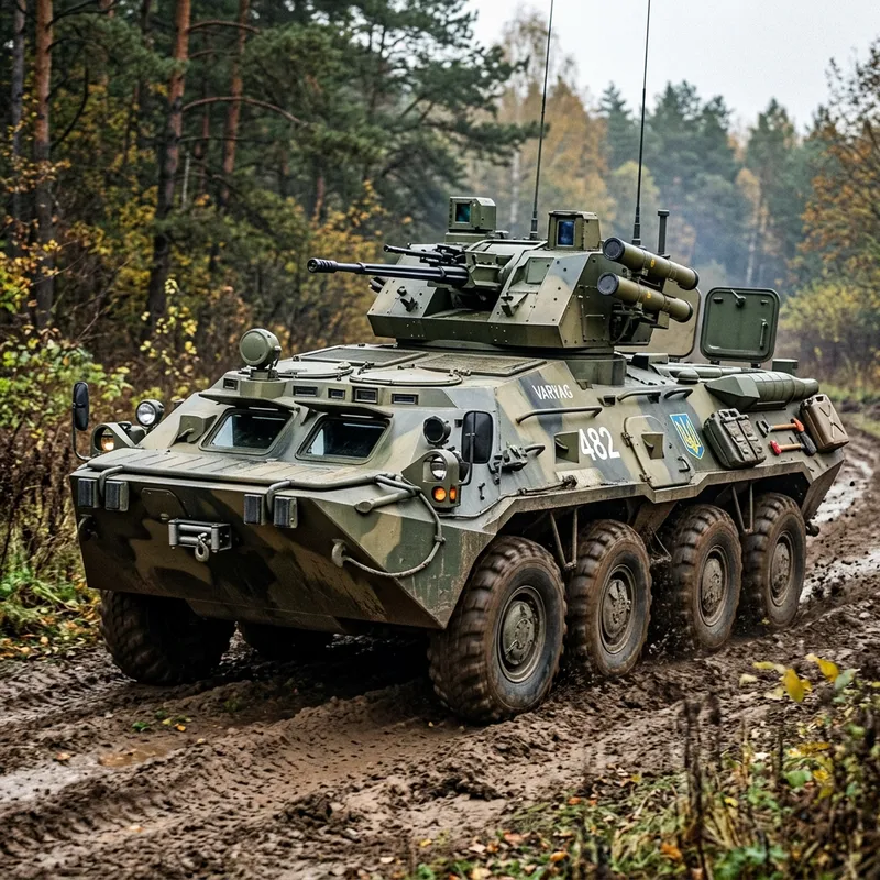 BTR-82 and BTR-4 Fusion: Military Vehicle Design