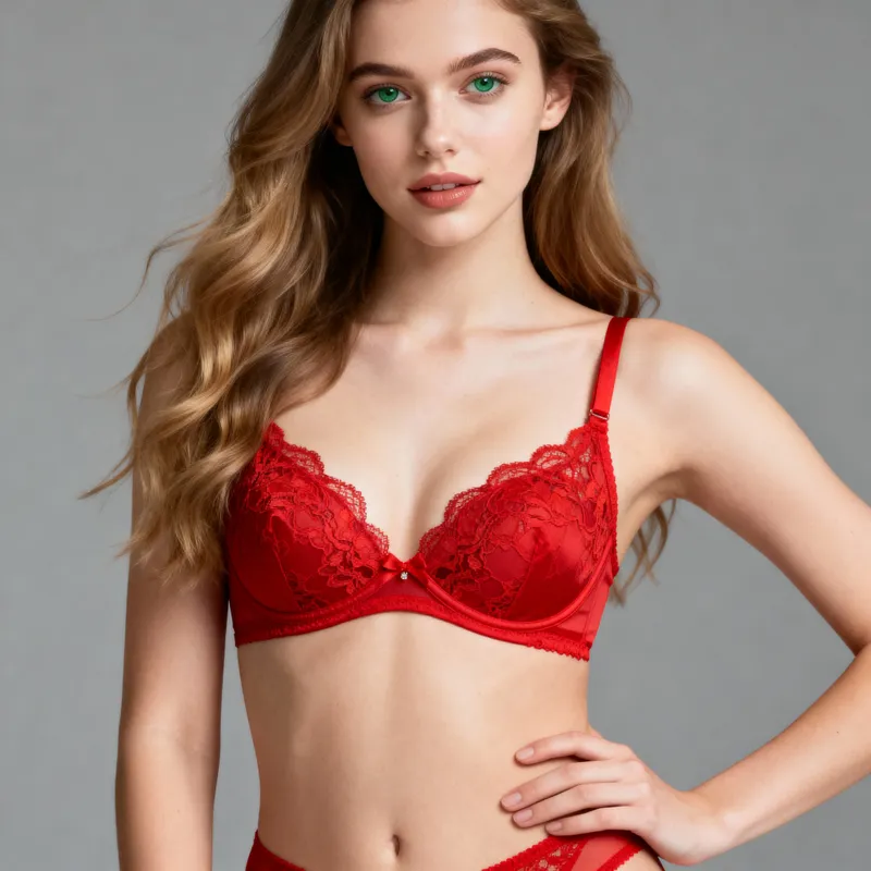 Elegant Red Lingerie Photo Shoot Elegant Red Lingerie Photo Shoot