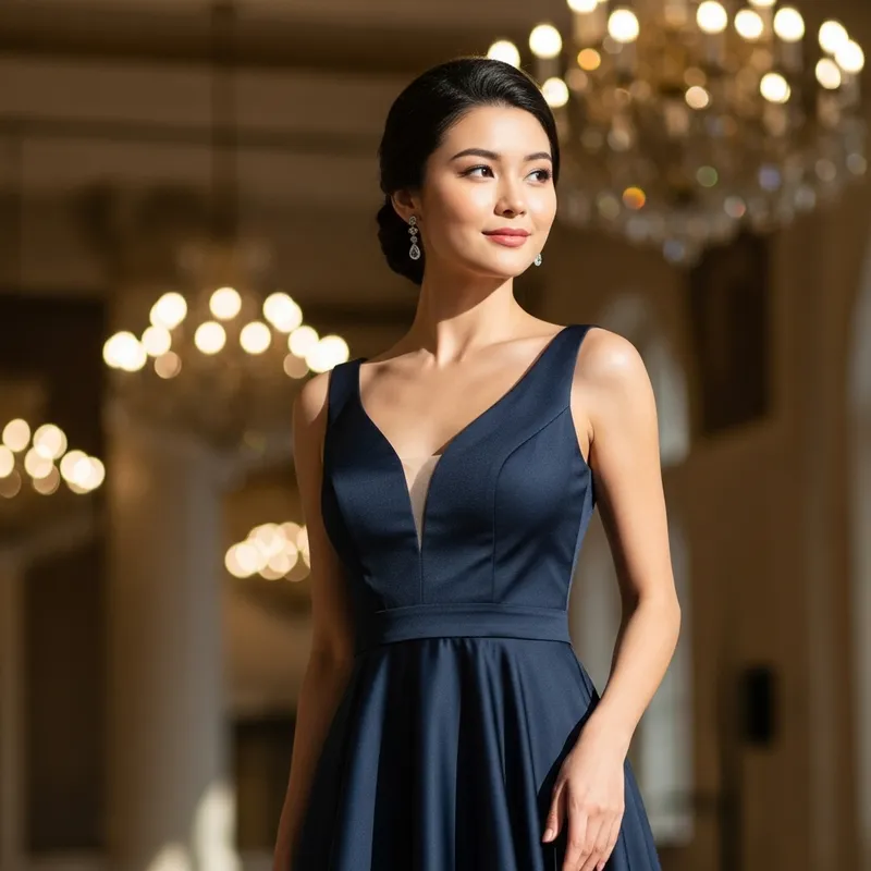 Elegant Formal Dress Without White Hair