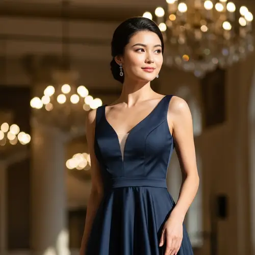 Elegant Formal Dress Without White Hair