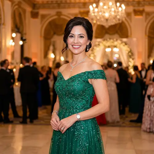 Elegant Formal Dress Without White Hair