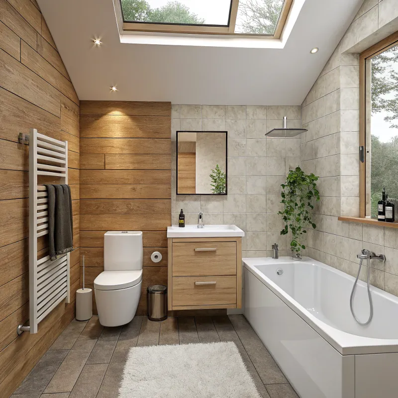 Minimalist Small Bathroom Visualization