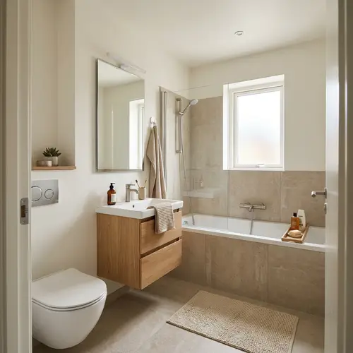 Minimalist Small Bathroom Visualization