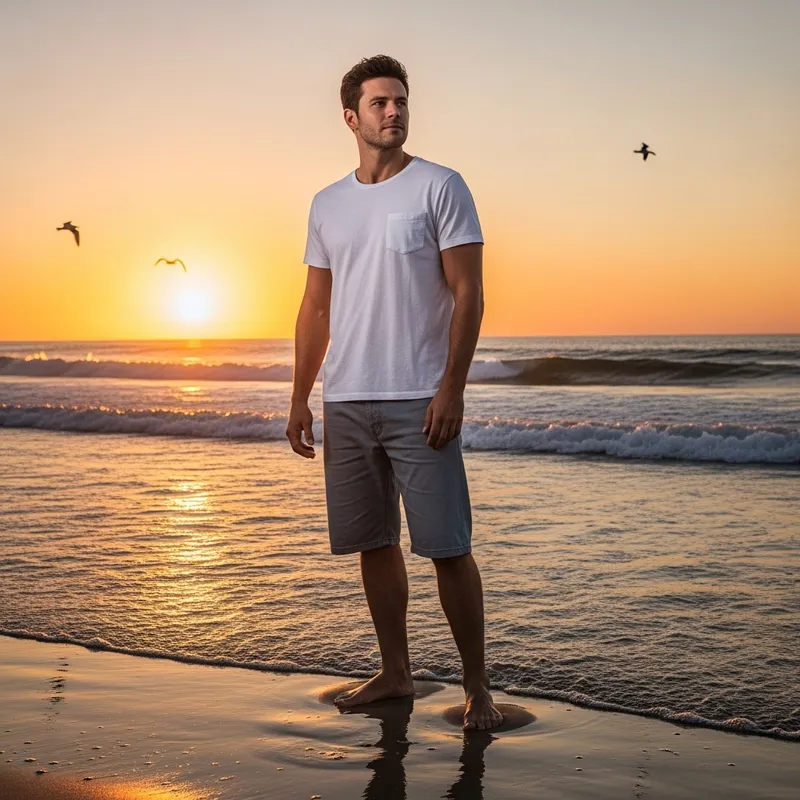 Beach Day in White Outfit