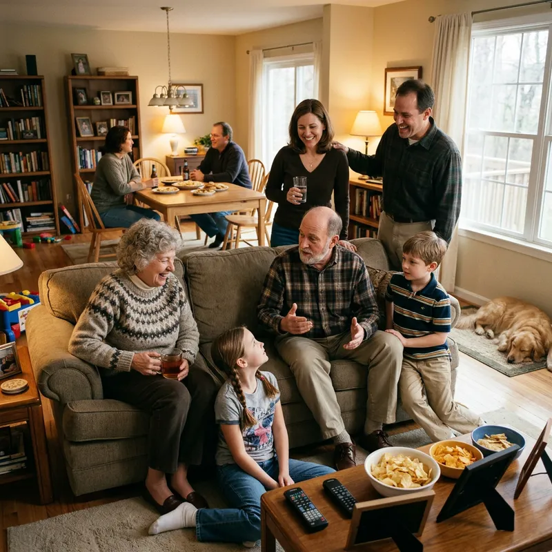 Casual Family Gatherings at Home