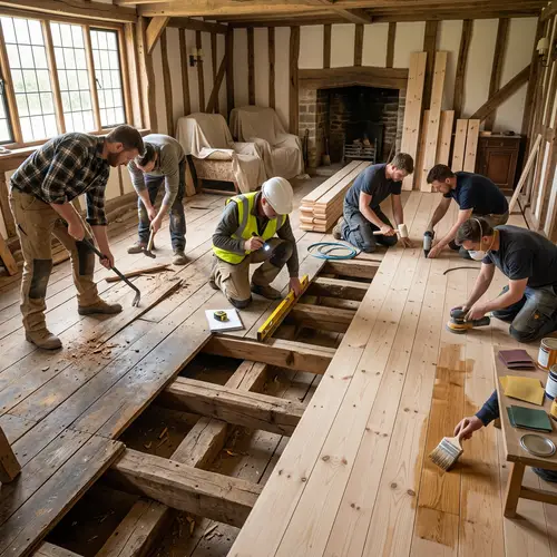 Floor Repair Process for Timber-Framed Houses