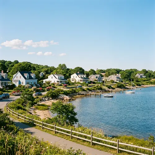 Serene Summer Landscape with Homes