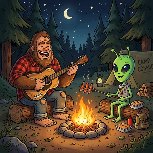 Bigfoot & Alien Jam Session: Campfire Fun