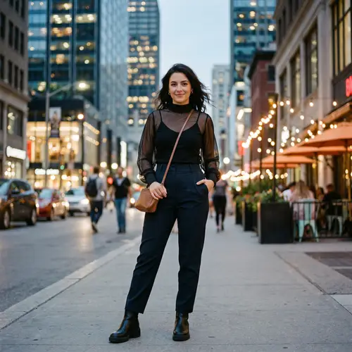 Elegant Summer Style: Confident Women in Transparent Attire