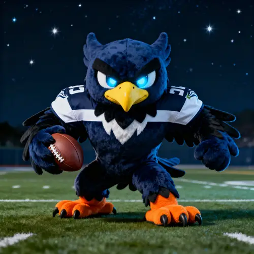 NFL Night Hawk Mascot Design Ideas