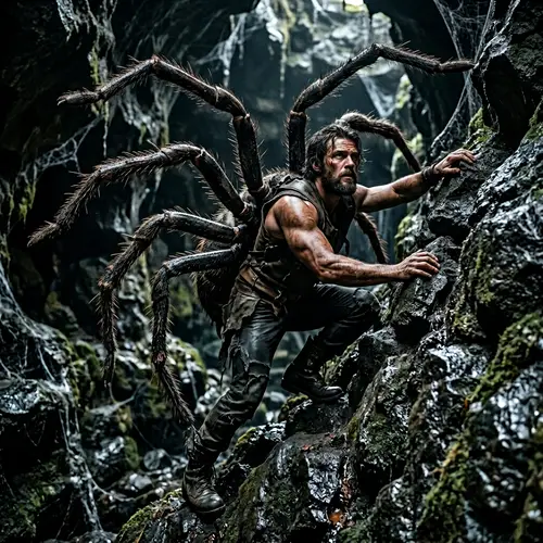 Half Human Half Spider Creature Concept