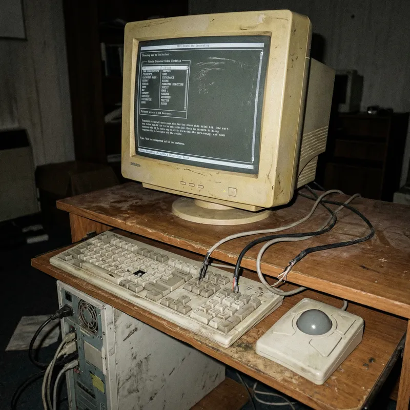 Vintage Computer - Faulty PC System and Monitor Vintage Computer - Faulty PC System and Monitor