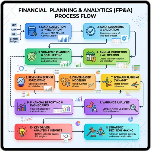 Financial Planning & Analytics in Power BI Flow Chart