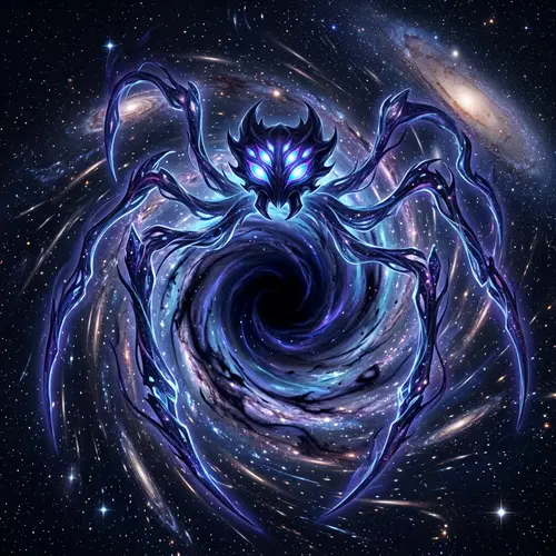 Voidarach - Dark and Psychic Entity Inspired by Pokémon