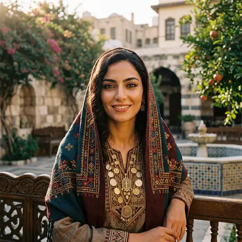 Stunning Syrian Woman: Wisdom Through Almond Eyes