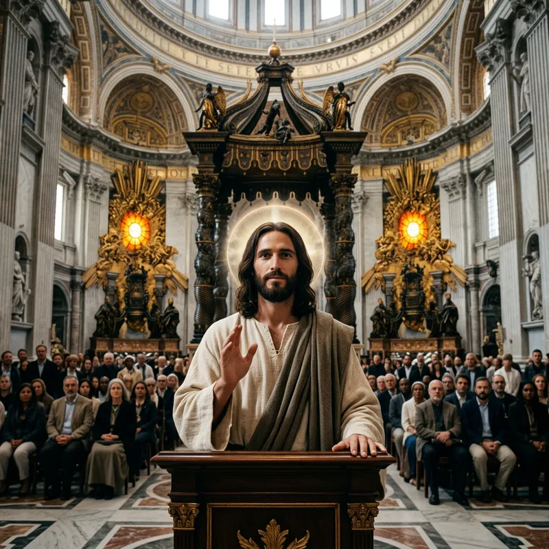 Jesus in St. Peter’s Basilica: A Divine Moment