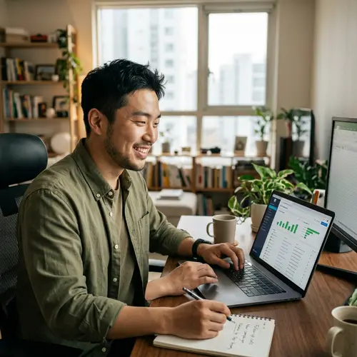 Asian Guy Generating Online Leads