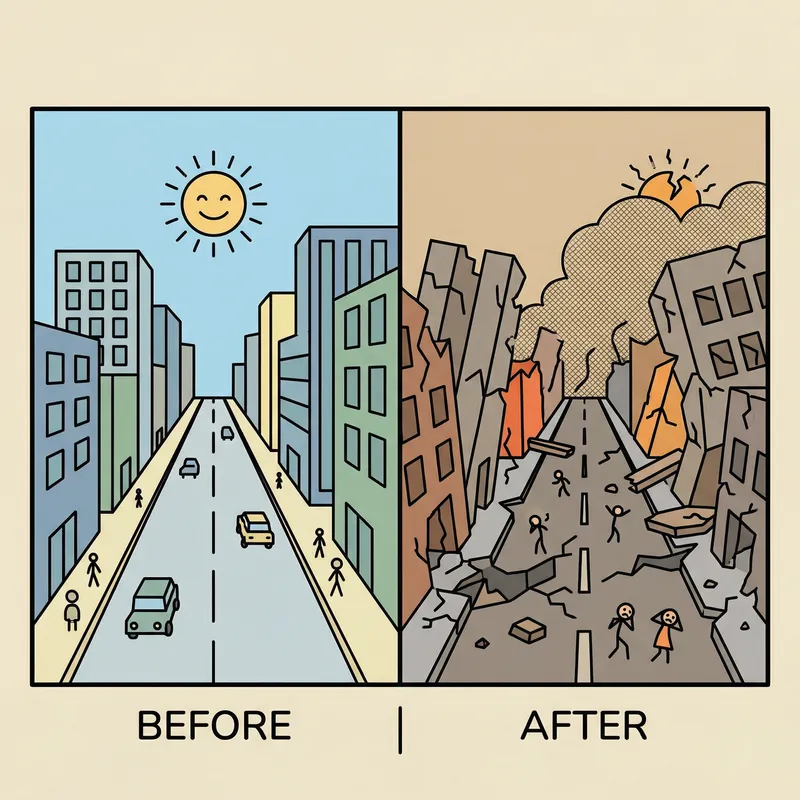 Before vs After Earthquakes: Easy Draw Comparisons Before vs After Earthquakes: Easy Draw Comparisons
