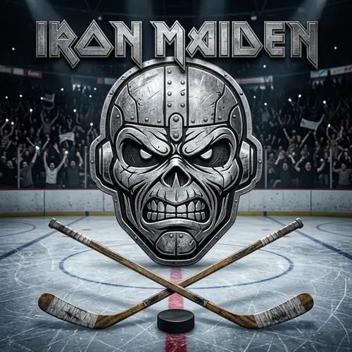 Steel Face Grateful Dead Hockey Theme Art
