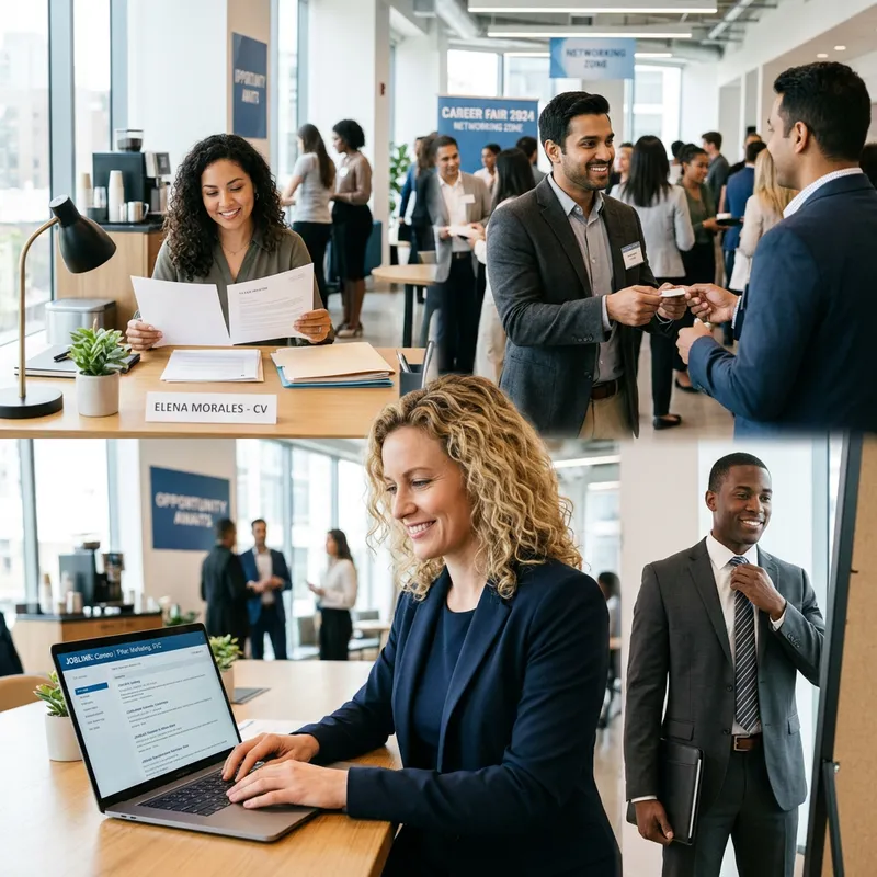 Efficient Job Seeking: Diverse Professionals in Action