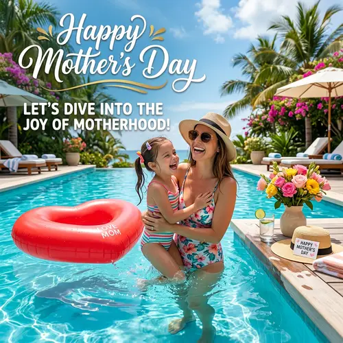 Mother's Day Celebration with Swimming Theme