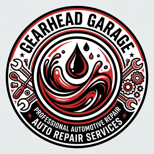 Auto Shop Logo Design - Black, Red & White Theme