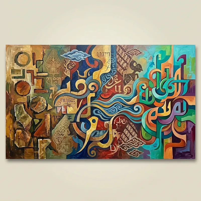 Indonesian Language Development Abstract Visual