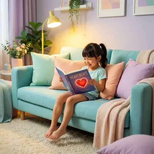 Cute Girl Reading Romance Book | Serene Reading Scene