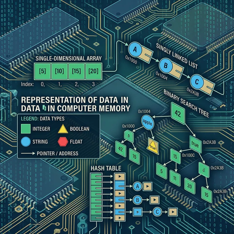 Data Representation in Memory: Concepts & Illustration