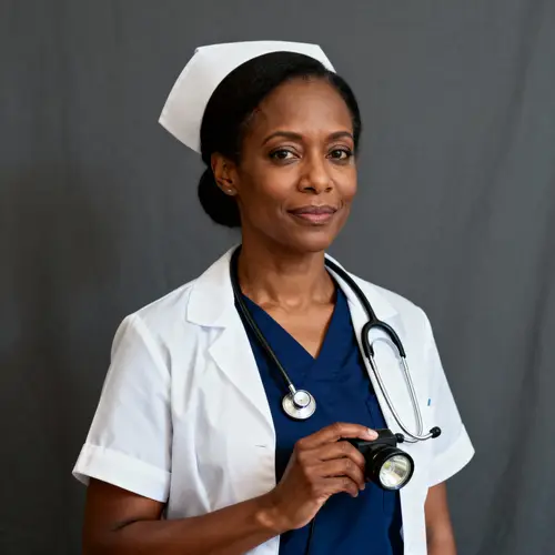 Professional Nurse in Uniform - Healthcare Specialist
