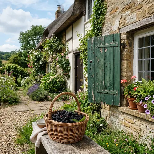 Blackberry Basket by Vintage Green Door