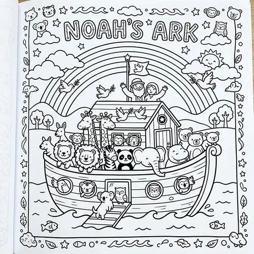 Bobbie Goods Noah's Ark Coloring Page