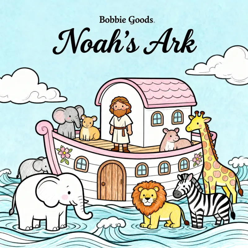 Bobbie Goods Noah's Ark Coloring Page