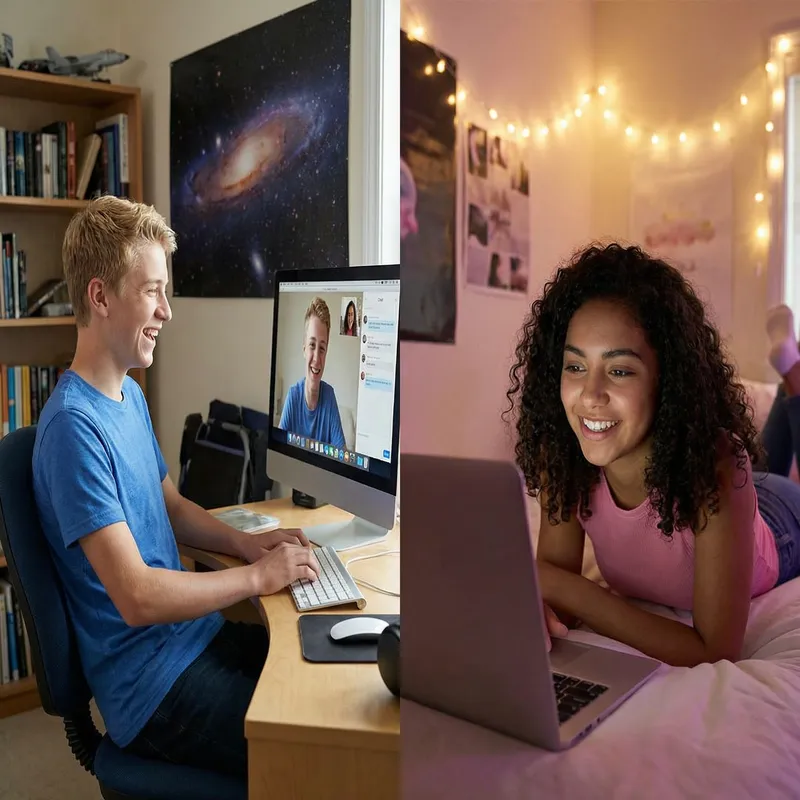 Online Teens Chatting: Join the Conversation Now