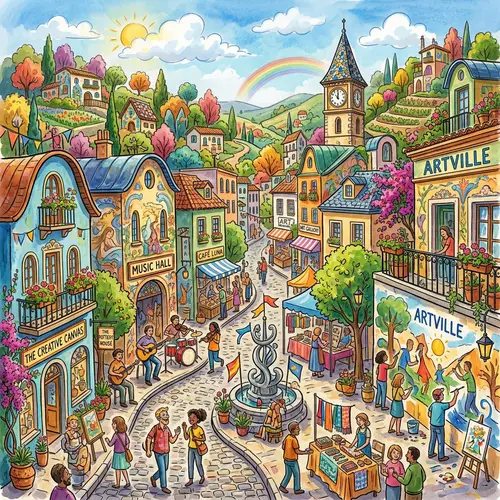 Creative Town: An Artistic and Vibrant Community