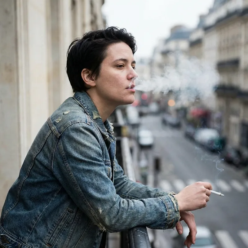 Smoking Portrait: Capturing the Moment